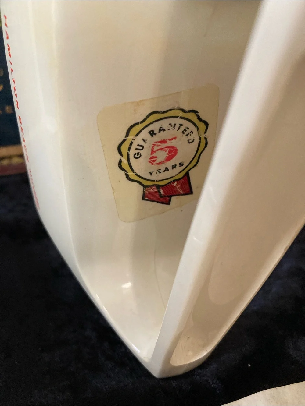 Hamilton Beach Scovill White Hand Mixer Mixette Vintage Works